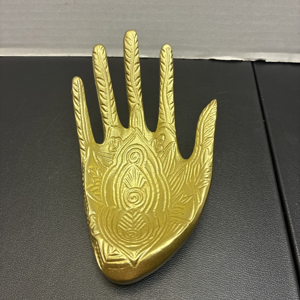 Gold Tone Hand Jewelry Ring Holder Jewelry Display Hand Jewelry Holder